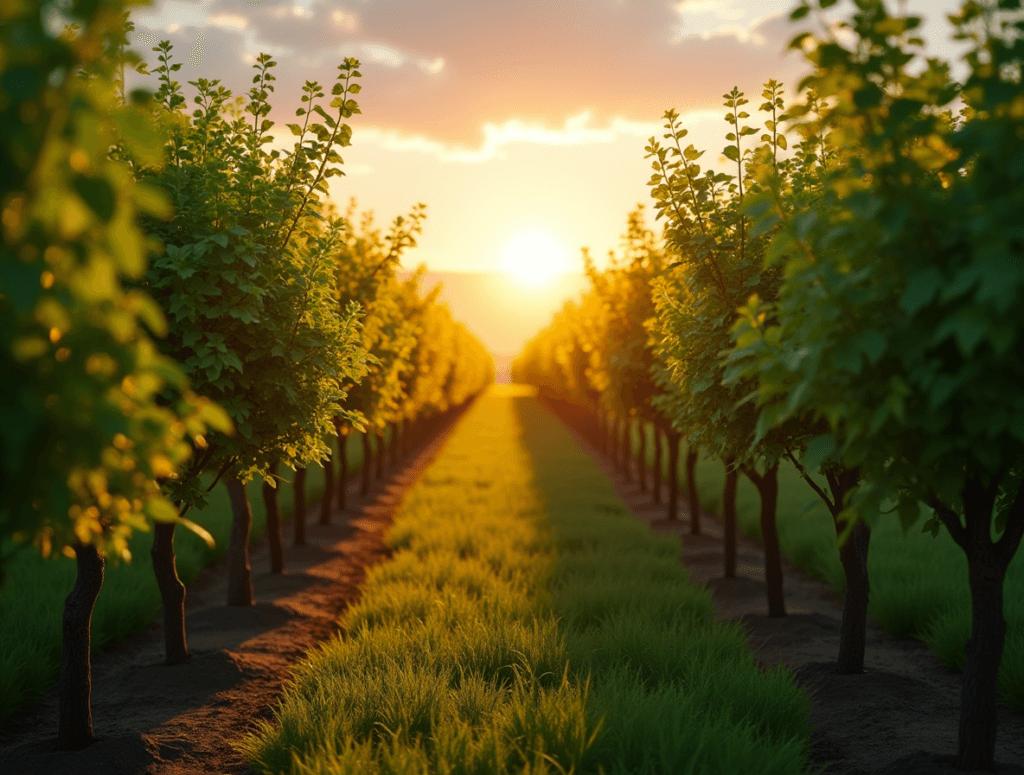 Dlaczego dostęp do strategicznego drewna powinien być chroniony? 4 a breathtaking oxygen tree plantation bathed in the golden glow of the setting sun the lush green l 4gsuh2k4p0bpa60gx32c 3